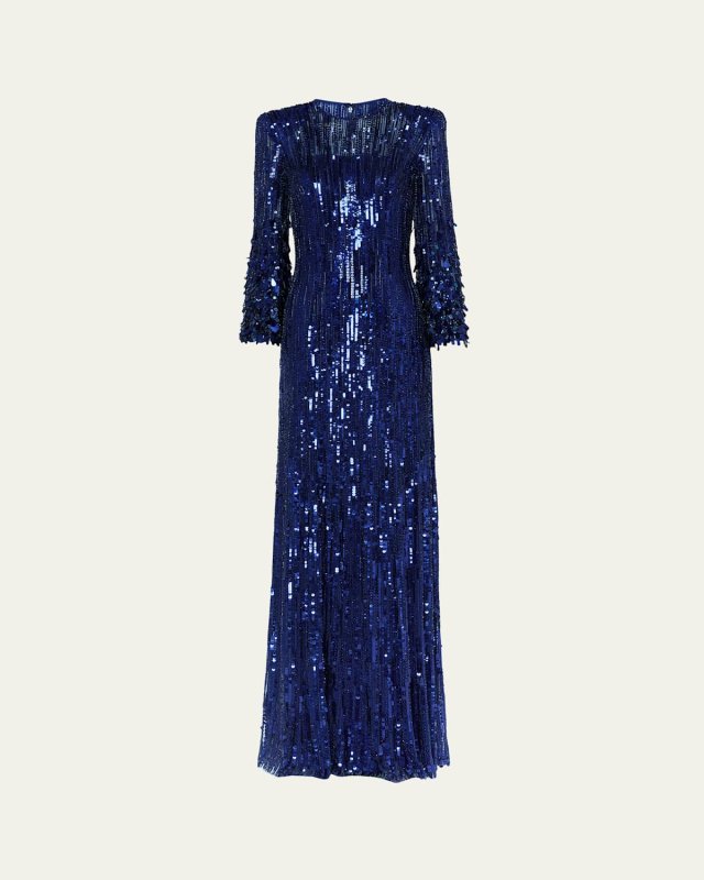 Nymph Sequined Tulle Gown